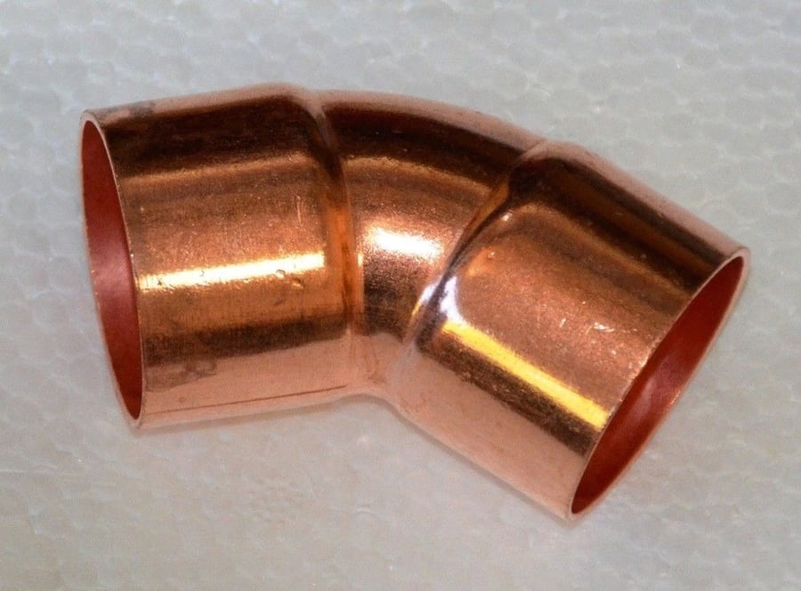 COPPER ELBOW 45 DEGREE 2-1-8  NIBCO No 02308A كوع نحاس 45 درجه