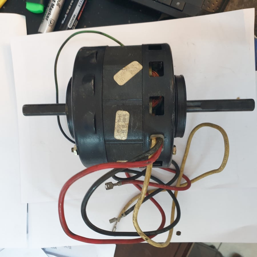 #04404A ماطور مروحة امرسون / FAN MOTOR EMERSON 1/10 HP 115V CW 2 SPD