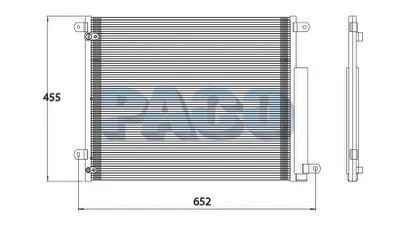 #12791C لديتر مكيف هوندا اكورد 2016 / CONDENSER HONDA CIVIC 2016 SAME 11850C
