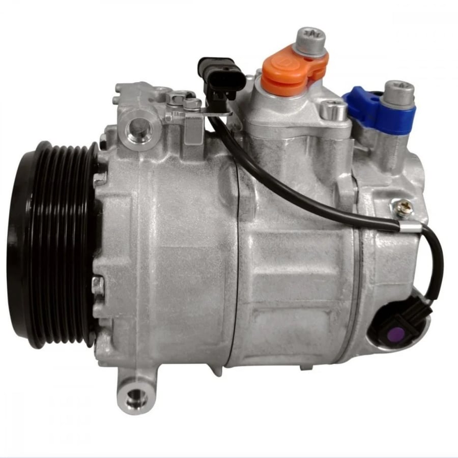 #12963J كمبروسر مكيف مرسيدس W222 C217 S00 S550   مودل 2014-2015 / COMPRESSOR MERCEDES W222 C217 S400 S550 14-15 6PK  BIG HOLE 100mm
