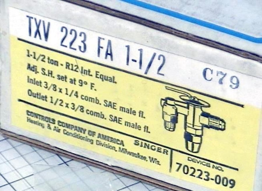 #06154A اكسبانشن فالف EXPANSION VALVE TXV 223 FA 1 1/2 TON