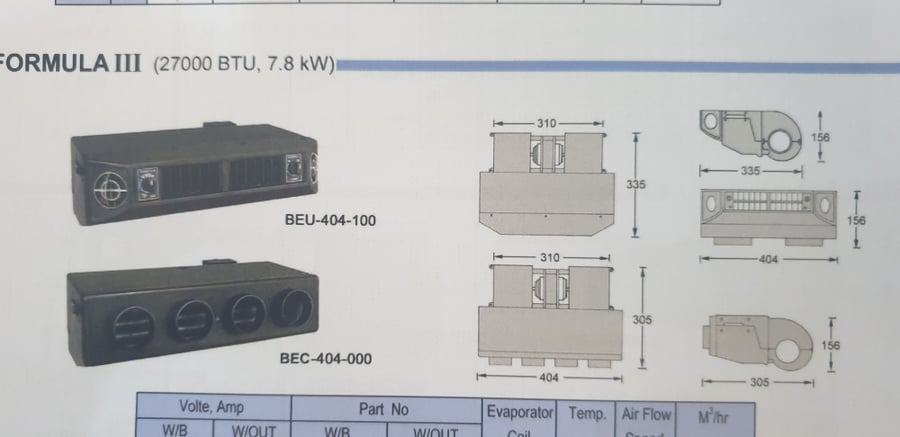 12966T# شنطة تبريد سياره 24 فولت / EVAPORATOR UNIT BEC-404-000 24V 4 HOLE O-RING LHD