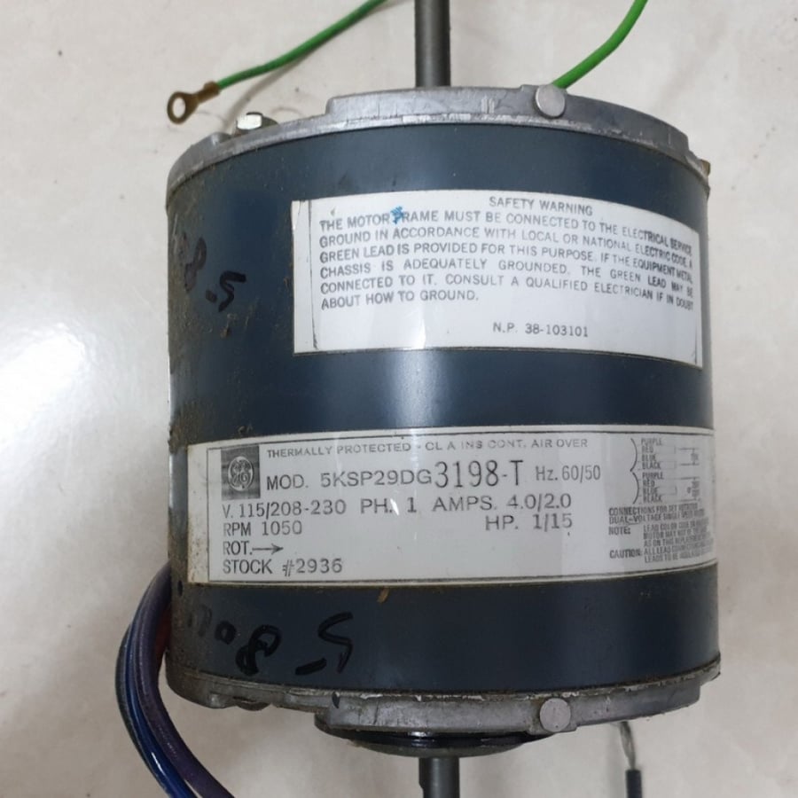 #05804A ماطور مكيف جنرال AC AIR CON MOTOR GE 5KSP29DG3198-T