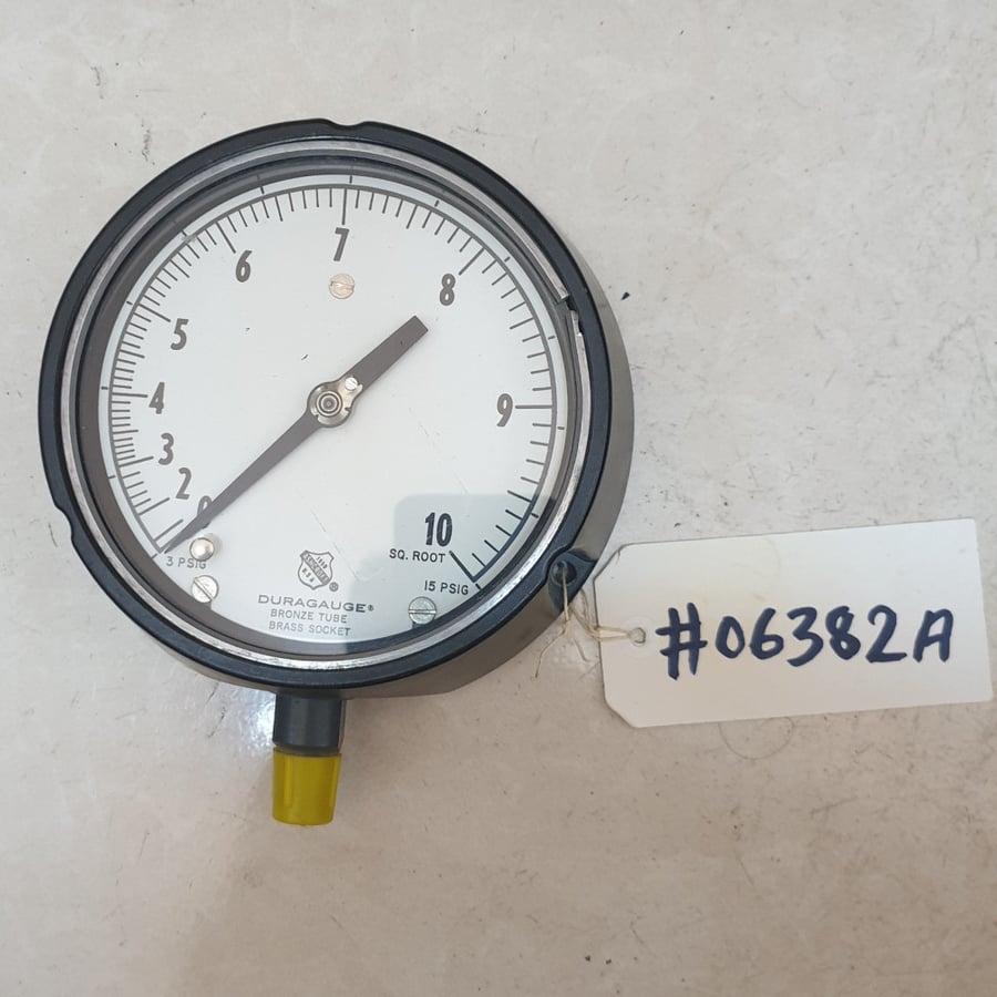 PRESSURE GAUGE 0-10 PSIG 5 INCH DIA No 06382A    ساعة ضغط