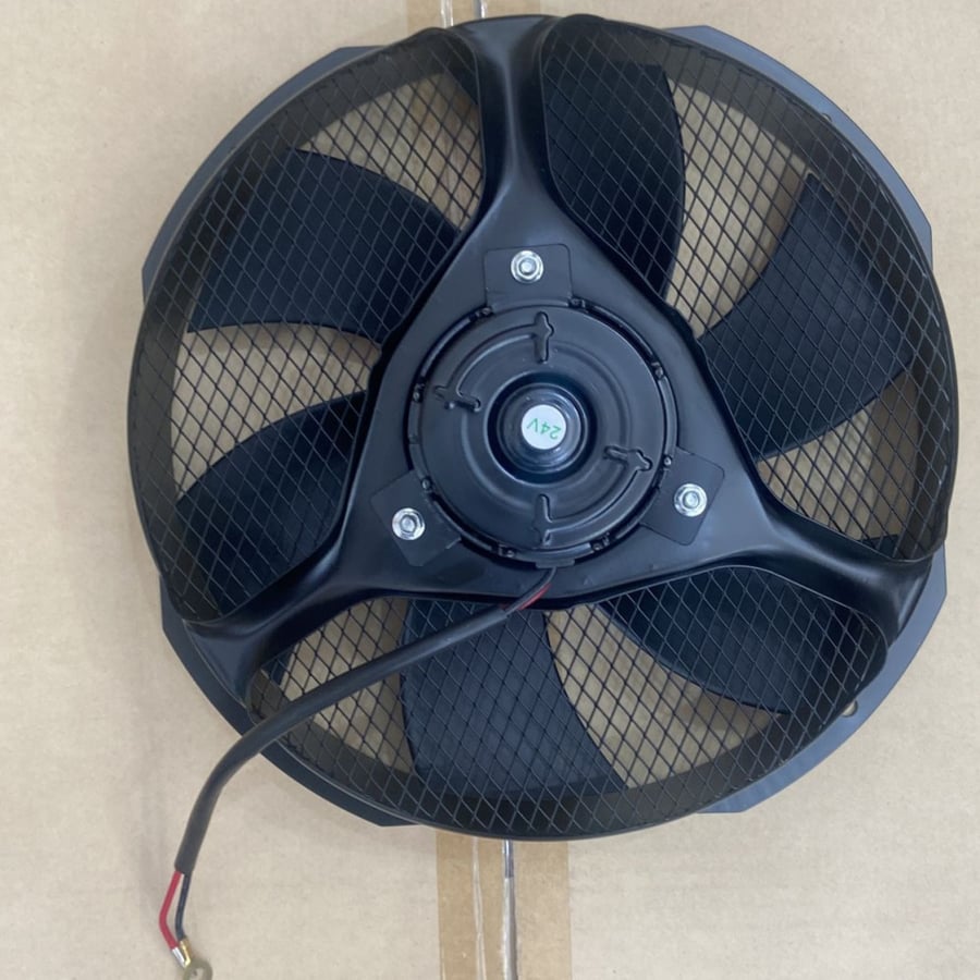 RADIATIR FAN BUS COASTER 24V AB-2328 No 12850C مروحة رديتر باص تويوتا