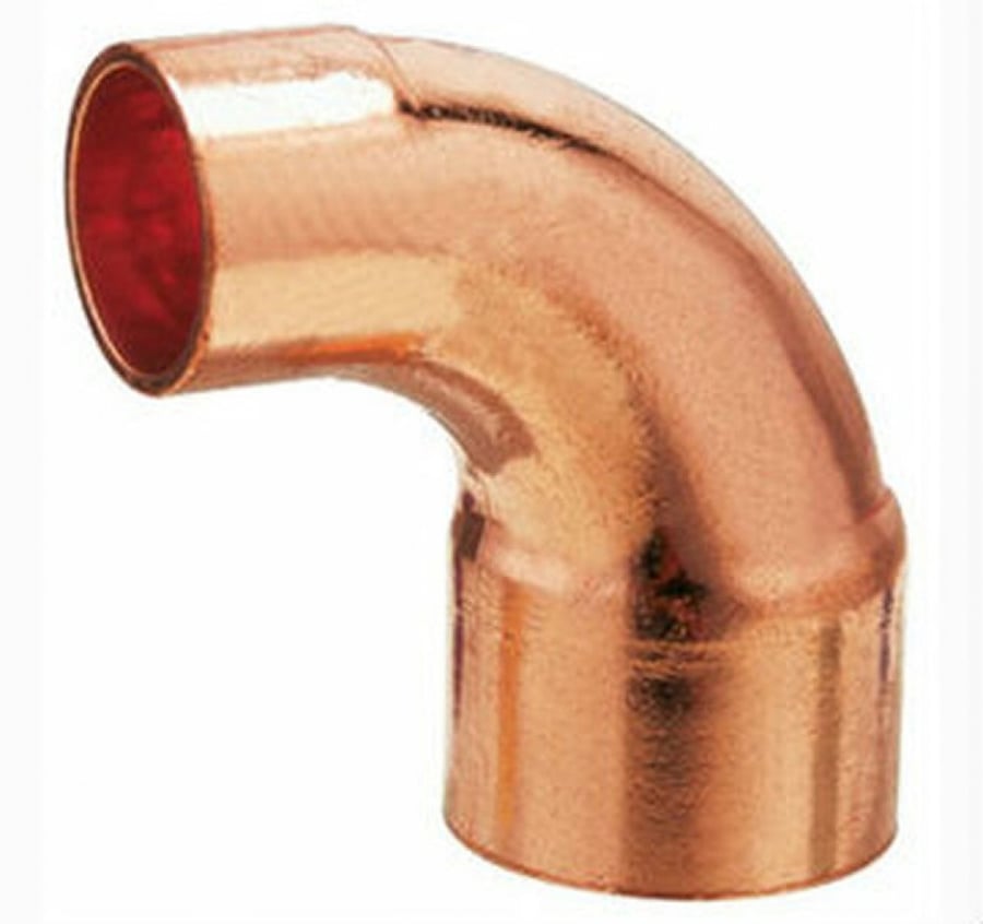 COPPER REDUCER ELBOW 5-8 X 1-2 INCH 90 DEGREE No 04523   كوع نقاص نحاس