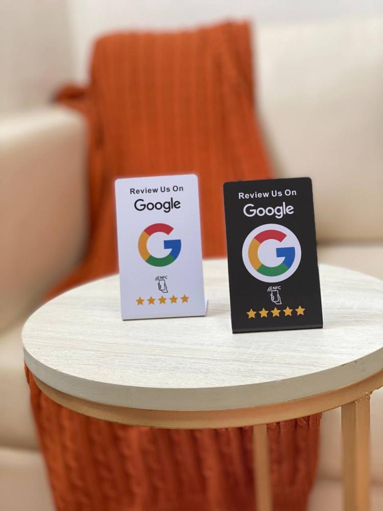 جميل NFC™ ستاند تقييمات Google -  أسود