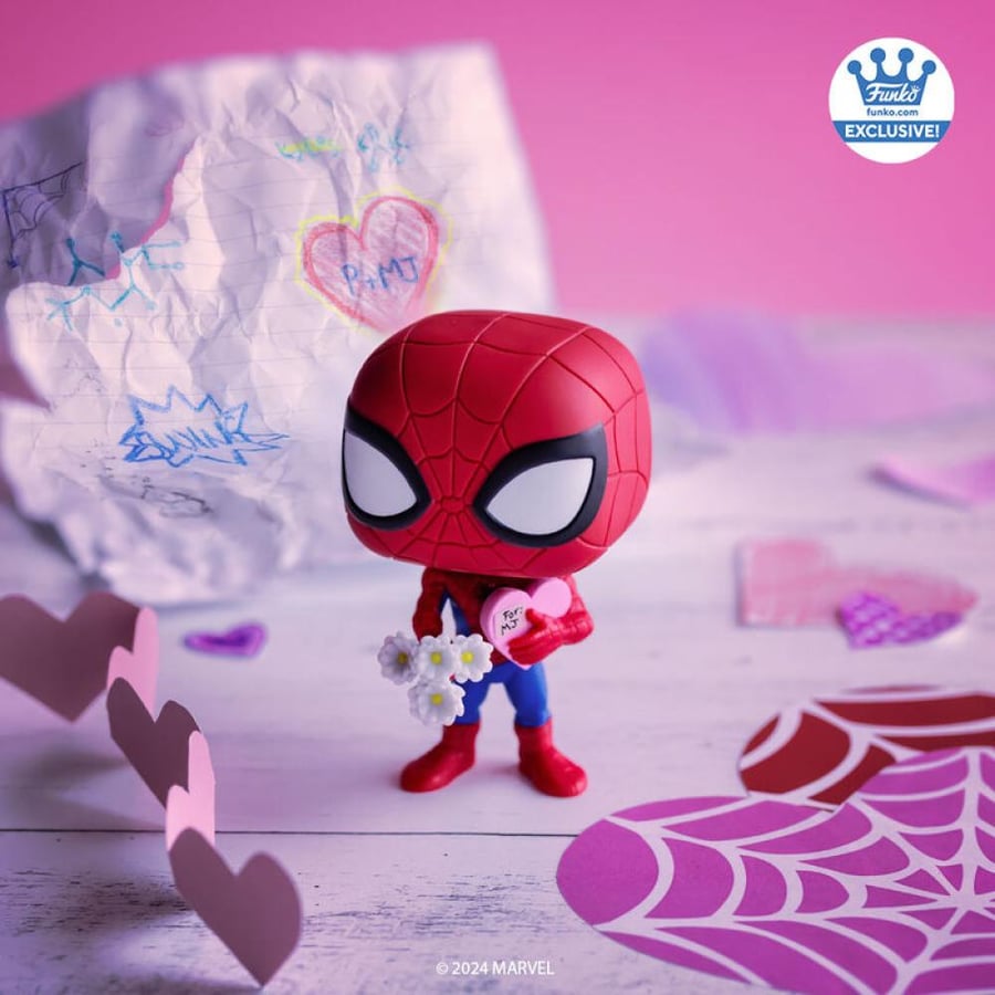 Funko Pop! Marvel: Valentine's Series - Spider-Man with Flower