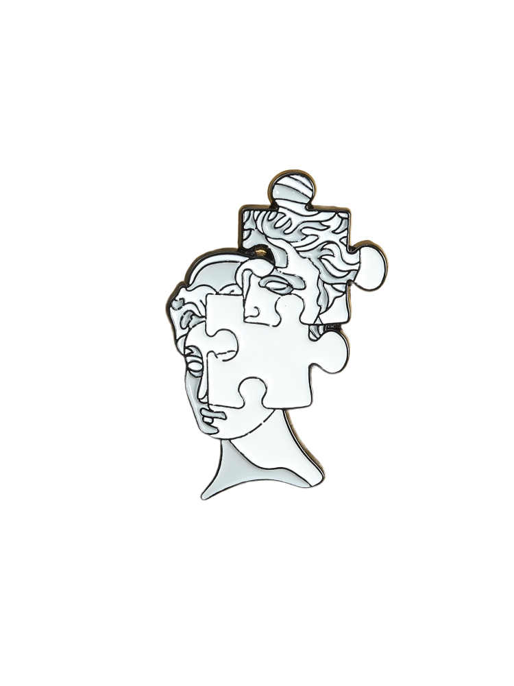 بن تمثال بأحجية | Statue Puzzle Pin