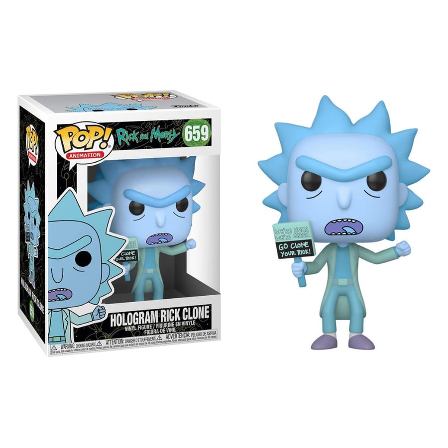 Funko Pop! Animation: Rick and Morty Hologram Rick Clone