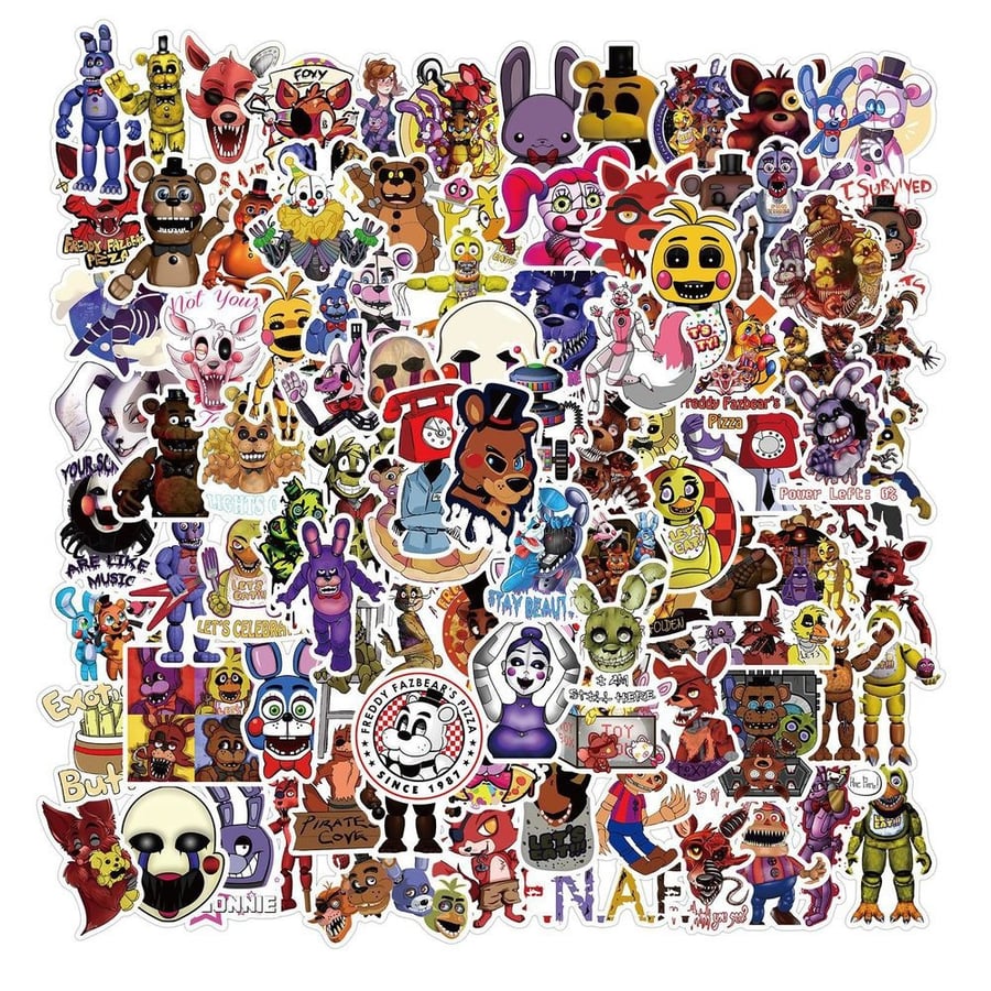 FNAF - 50Pcs Stickers Bundle