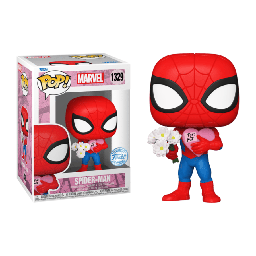 Funko Pop! Marvel: Valentine's Series - Spider-Man with Flower