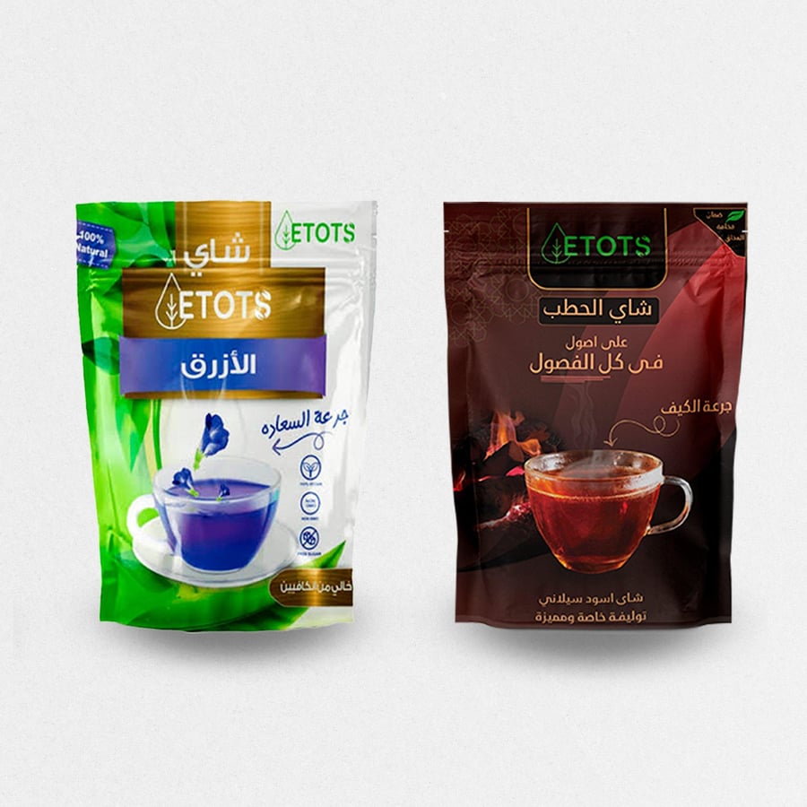 بكج 1  شاي ازرق 1 شاي الحطب