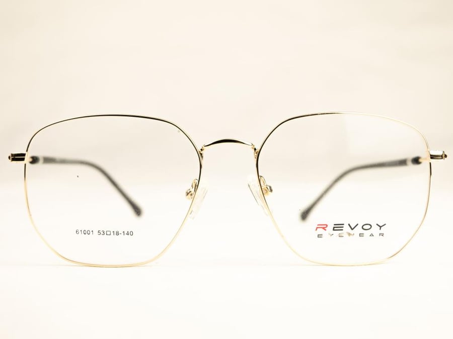 نظارة طبية | سكوير بإطار معدني | ذهبي | Revoy