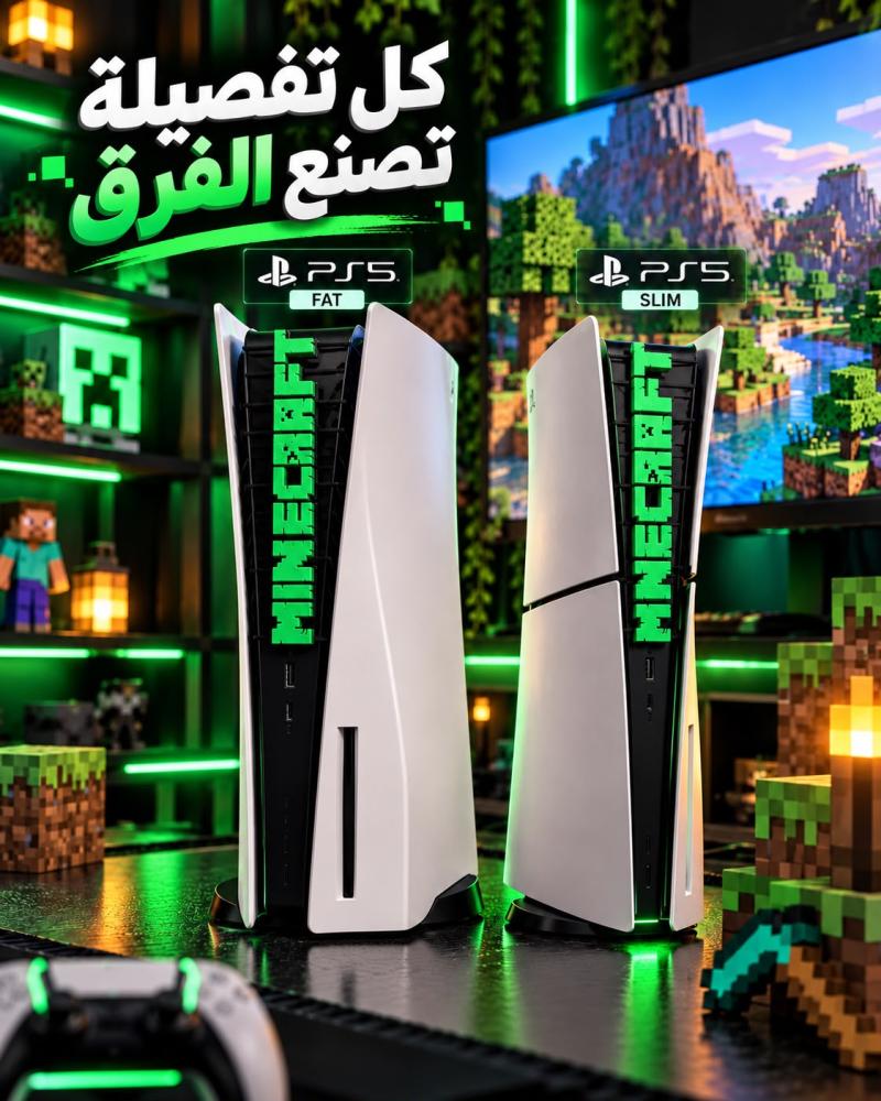واجهة أمامية لجهاز بلايستيشن 5 لعبة MINECRAFT