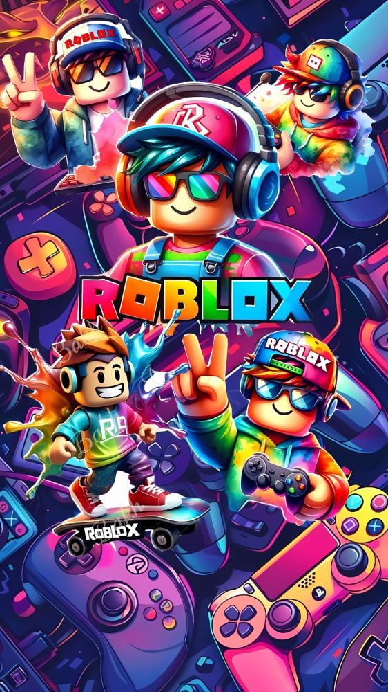 بوستر فني لعبة روبلوكس – Roblox Art Poster
