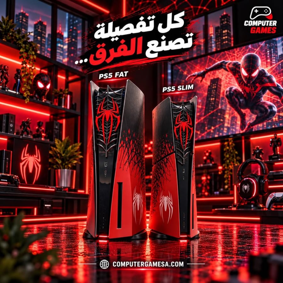 واجهة أمامية لجهاز بلايستيشن 5 شخصية SPIDERMAN