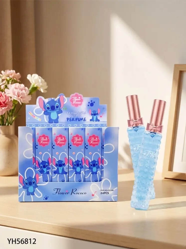 عطر بخاخ ستيتش Flower Rococo بتصميم أزرق كيوت