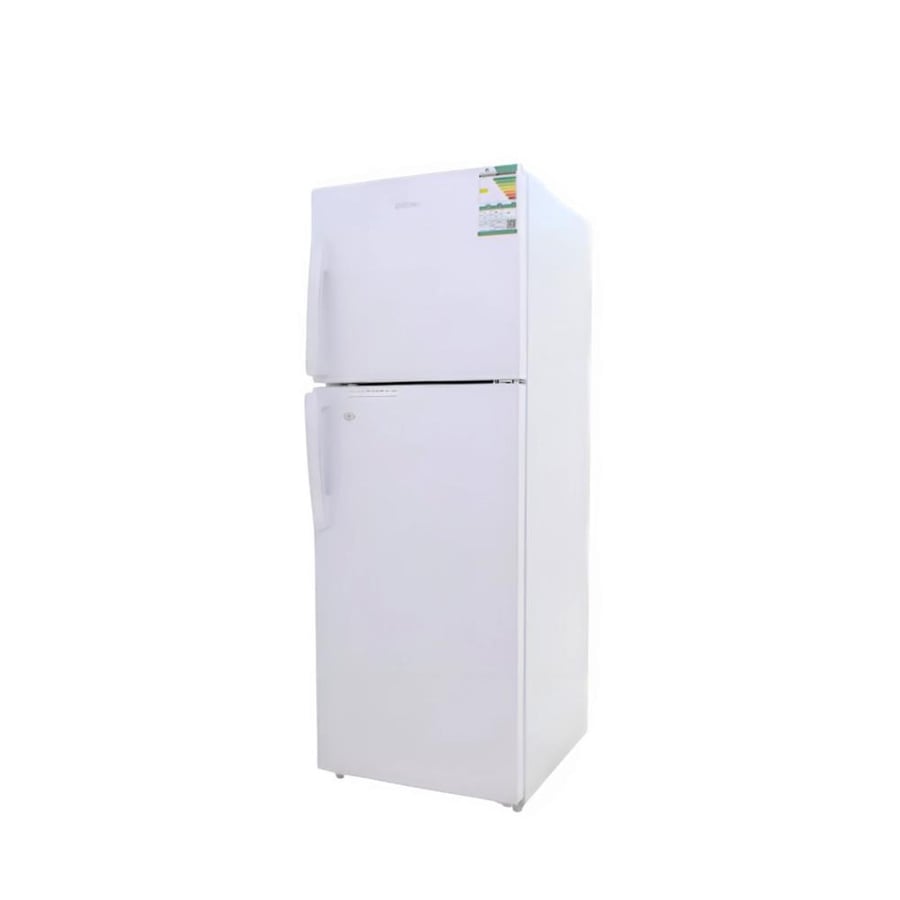 جي في سي برو ثلاجة بابين 11.7 قدم 333 لتر - فريزر علوي - أبيض - GVRF-650W