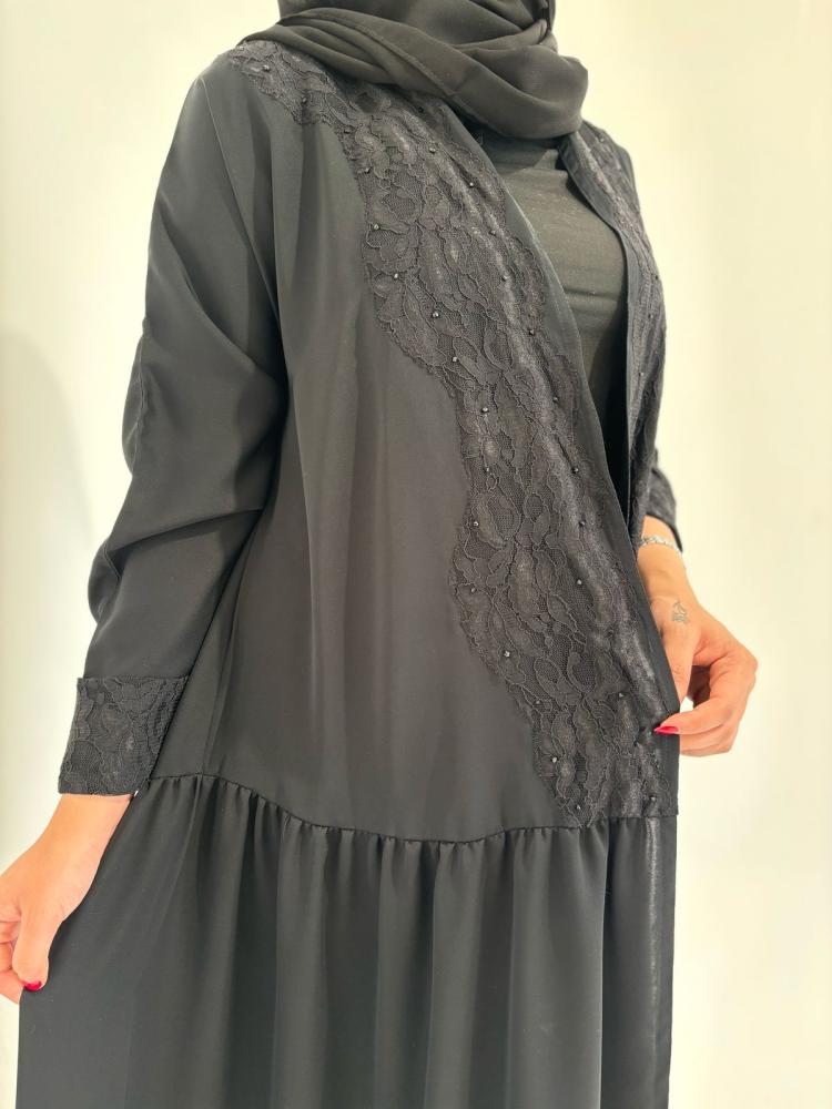 عباية قصة رفلز اسود