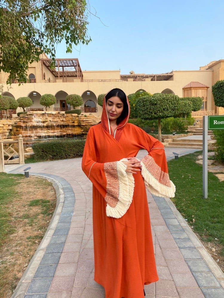 A-line Abaya crepe with a wide design