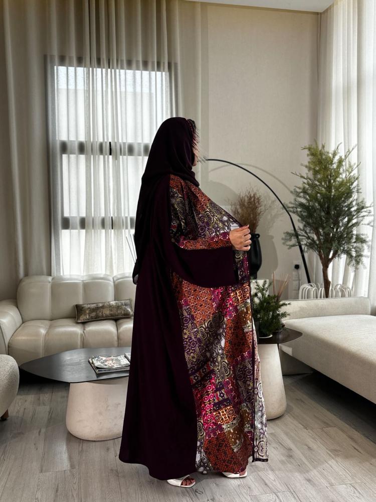 عباية قصة نص بشت بنقوش من الامام