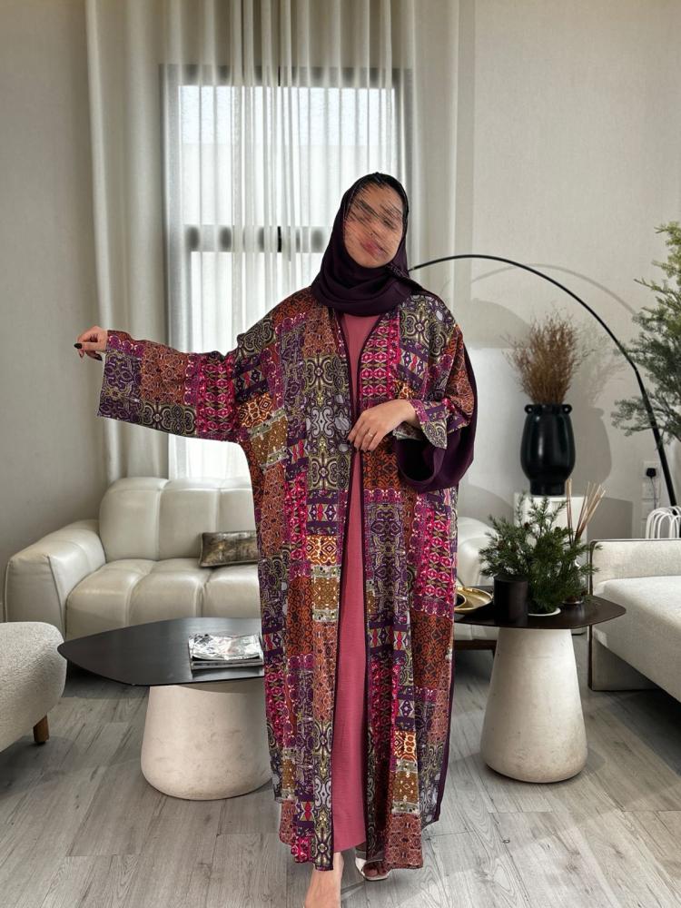 عباية قصة نص بشت بنقوش من الامام