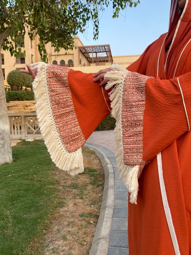 A-line Abaya crepe with a wide design
