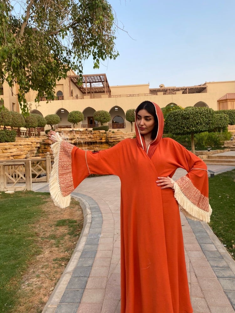 A-line Abaya crepe with a wide design
