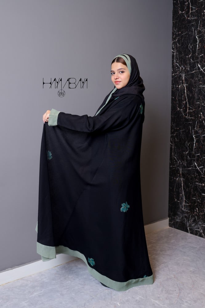 عباية كشميلون كلوش بطباعة ورد