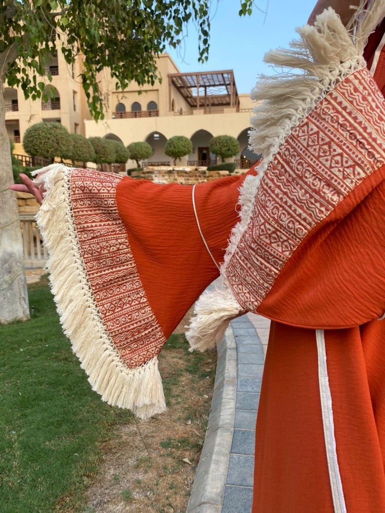A-line Abaya crepe with a wide design