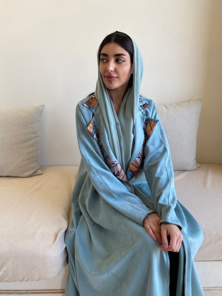 عباية نسائية شتوية مفتوحة شامواه كلوش