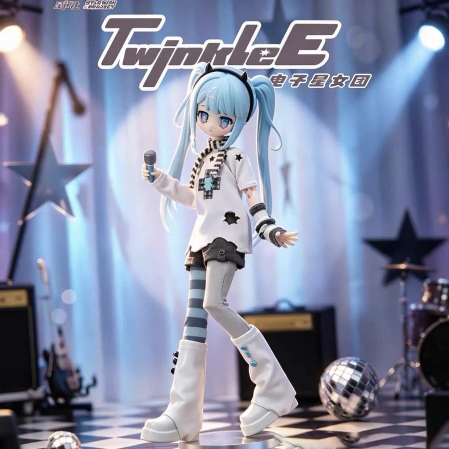 TwinkleE Electronic Star Girl Band BJD