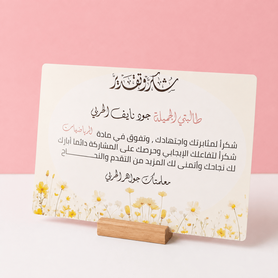 بكج هديـــة تفـــوق للطـــالبات