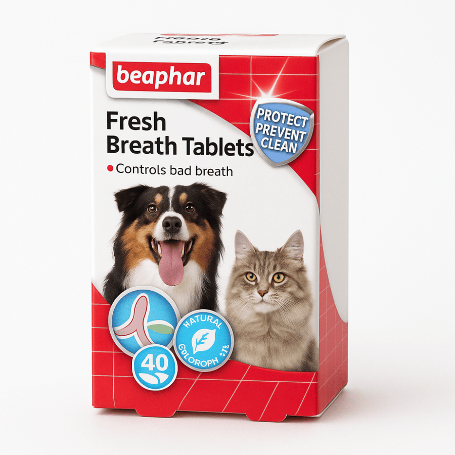 بيفار أقراص لنفس منتعش للقطط والكلاب Beaphar Fresh Breath 40Tablets