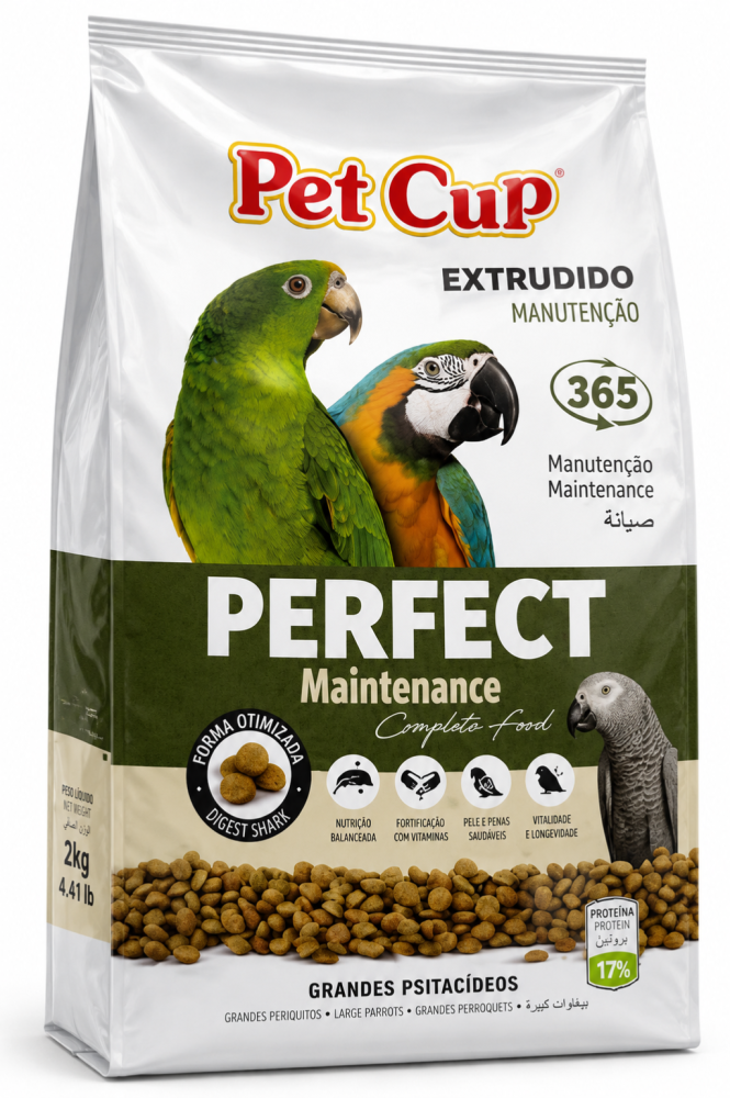 Pet Cup بيت كوب غذاء ببغاوات يومي Perfect Maintenance Parrot Food