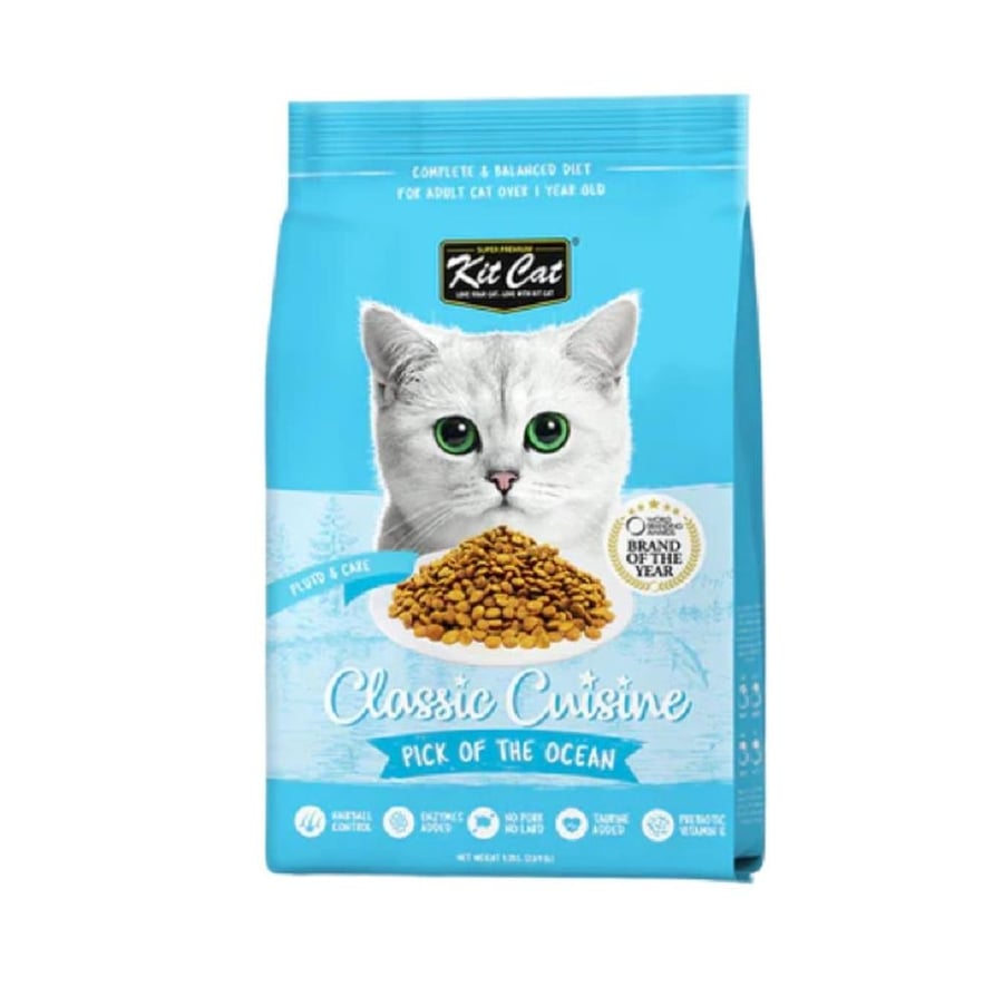 اكل قطط كتكات طعام جاف للقطط بالسمك Kit Cat Pick of the Ocean