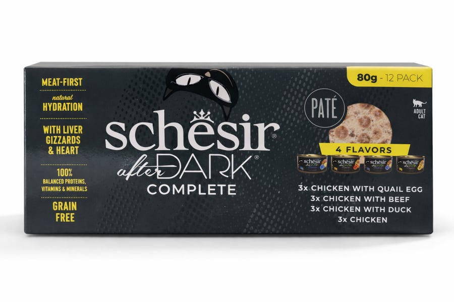 شيزر افتر دارك معلبات الدجاج متنوعه طعام رطب للقطط Schesir After Dark