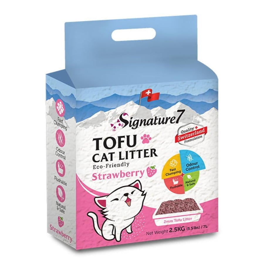 رمل التوفو رمل قطط رمل سيجنتشر7 Signature7 TOFU cat Litter الرمل للقطط