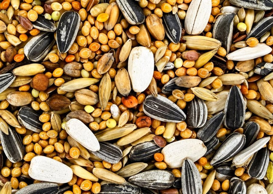 Garvo مشكل الروز والكروان بدون فيتامين  Lovebird Cockatiel Seed Mix