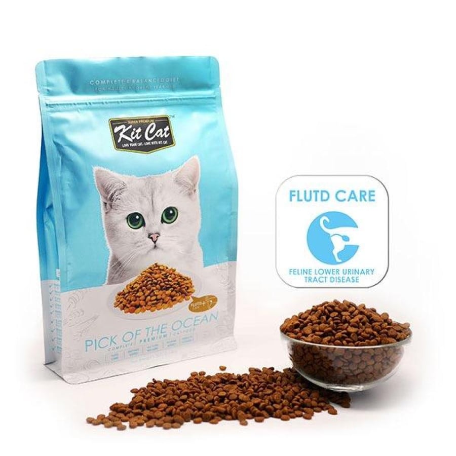 اكل قطط كتكات طعام جاف للقطط بالسمك Kit Cat Pick of the Ocean