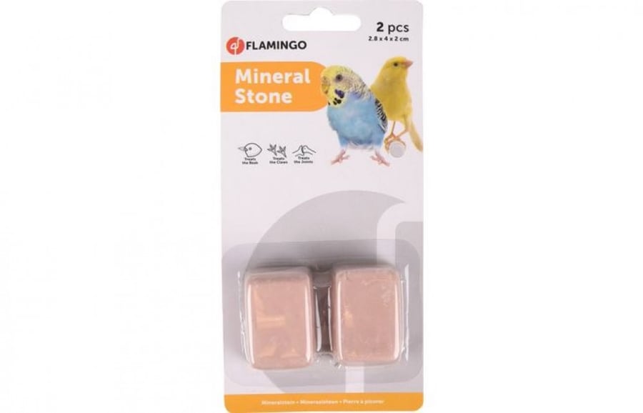 فلامنجو حجر معدني للطيور - وردي Flamingo Mineral Block Small - 2Pcs