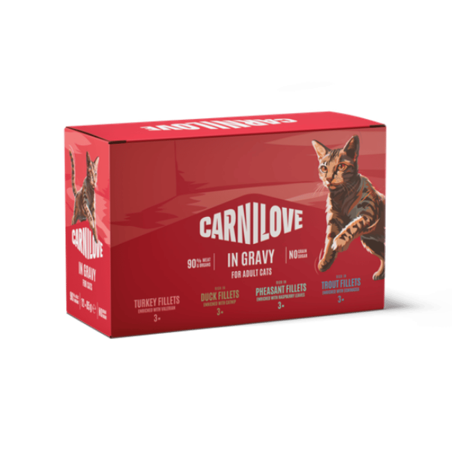 كارنيلوف اظرف رطبة للقطط طعام رطب للقطط البالغة carnilove wet cat food