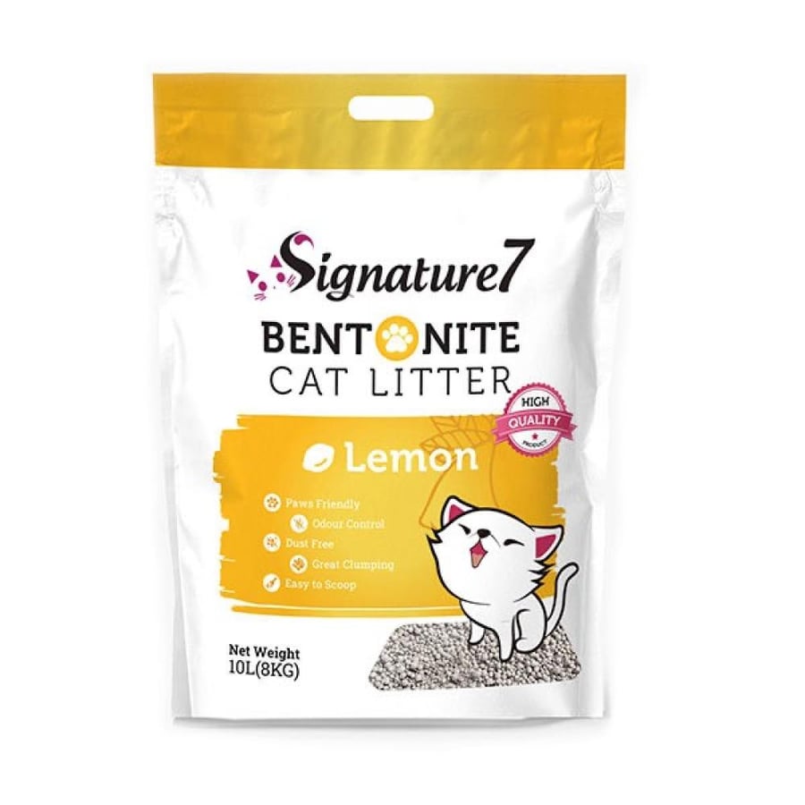 رمل سيقنتشر رمل البنتونيت رمل قطط من سيجنتشر Signature7 cat Litter