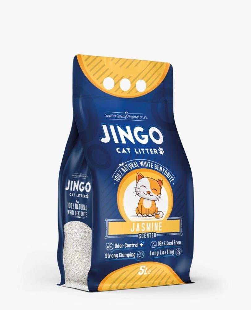 رمل جينغو كات رائحة ياسمين رمل قطط تركي Jingo Cat Litter— Unscented