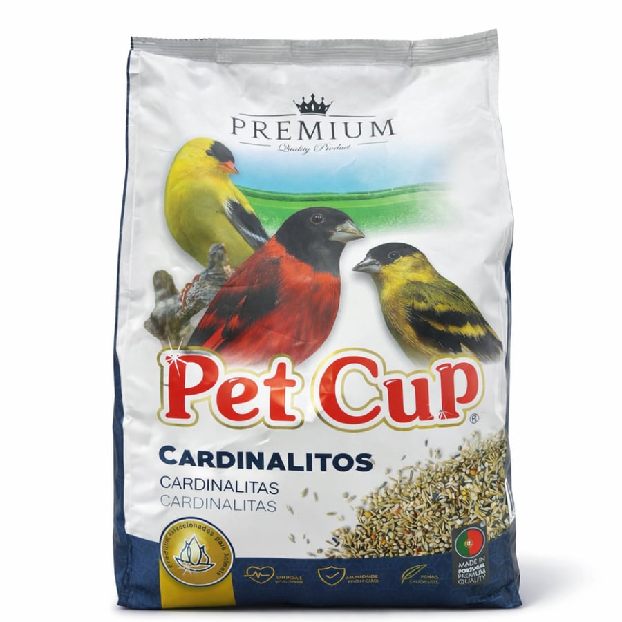 Pet Cup Cardinalitos طعام طيور الحسون Pet Cup