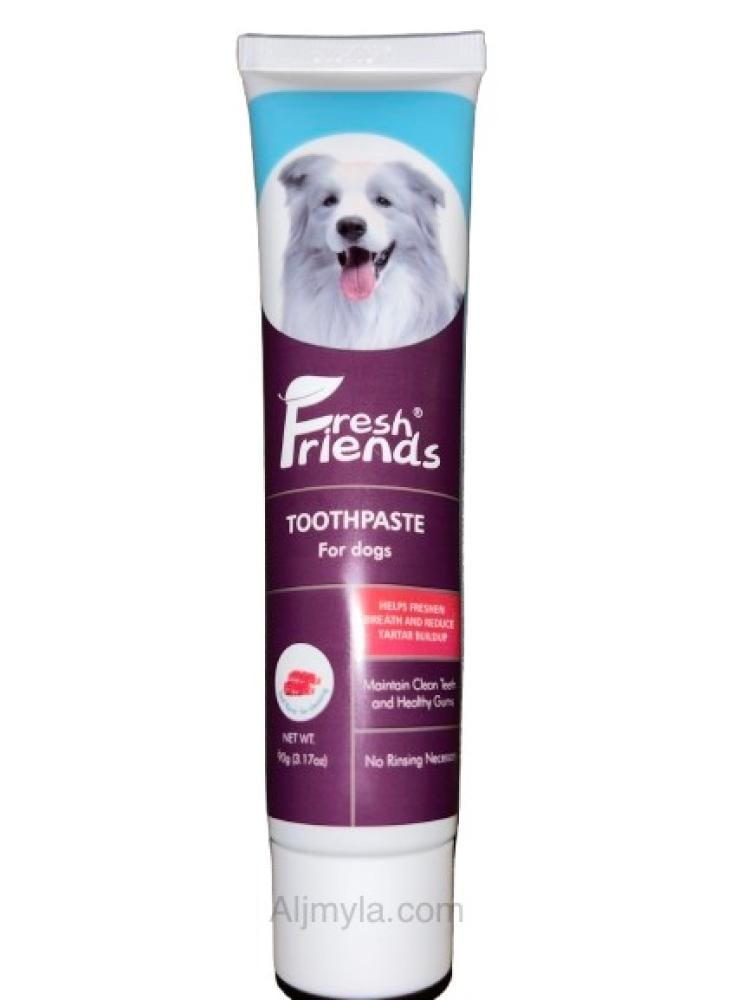 Fresh Friends Dog Toothpaste -Beef Flavor 90g - متجر قطتي الجميلة
