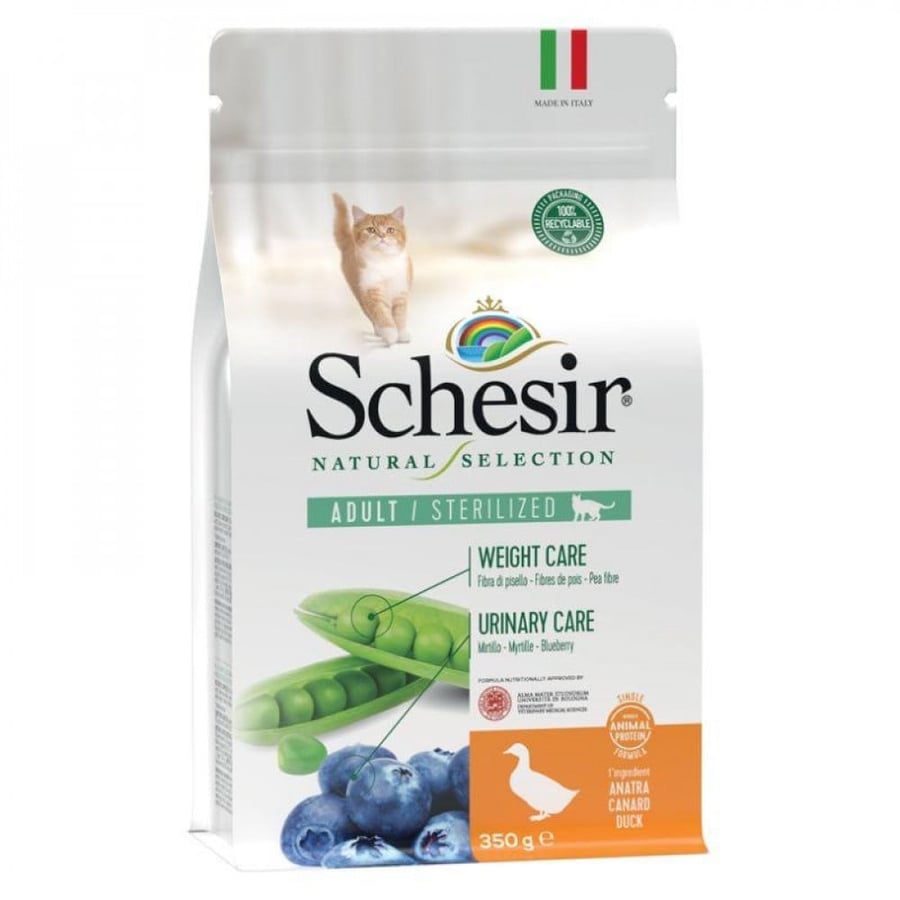 شيزر بالبط للقطط المعقمة Schesir Dry Food For Cat