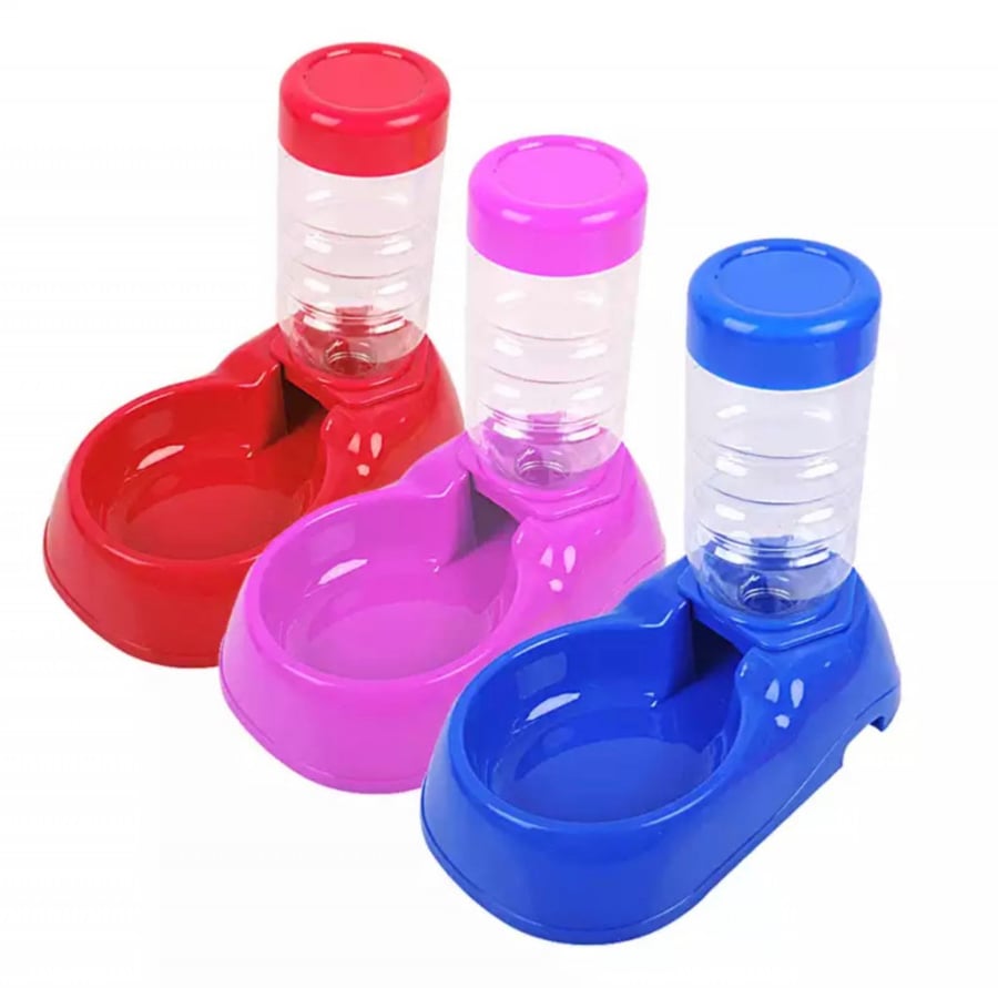 مشربية ومأكلية اقتصادية للقطط والحيوانات الاليفة - حجم صغير  350ml Dispenser Waters or Food For Cats,Small Animals