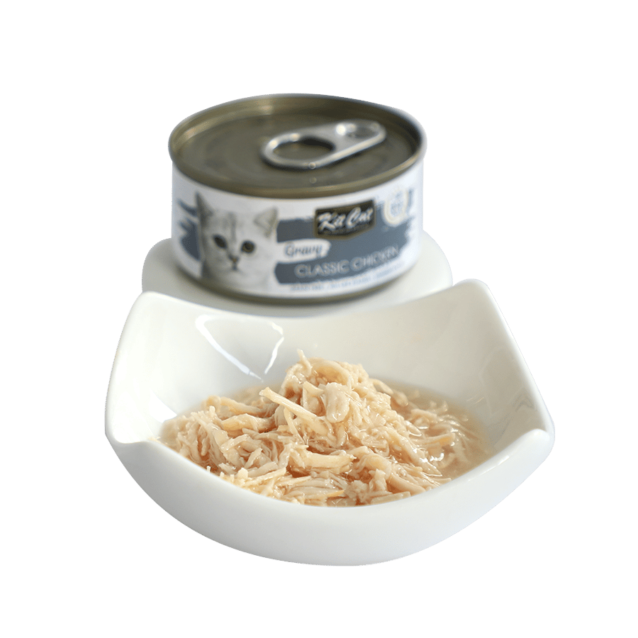 معلبات كت كات جرايفي دجاج بالمرق Kit Cat Gravy Classic Chicken اكل قطط